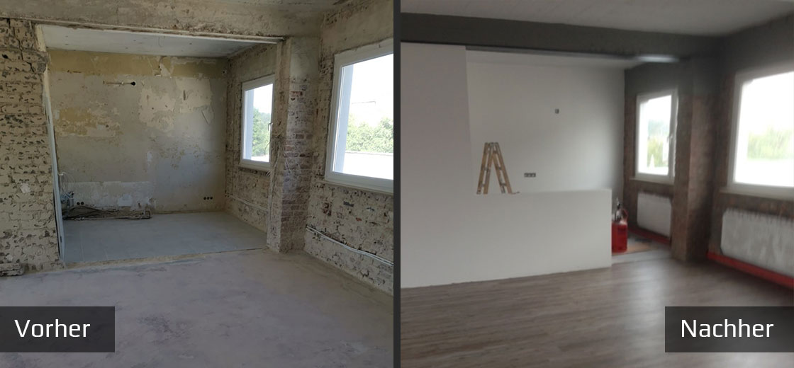 Altbausanierung Malerbetrieb-Bernd-Schmidt-Malermeister-Siegburg-Referenzen-Leistungen-Trockenbau-